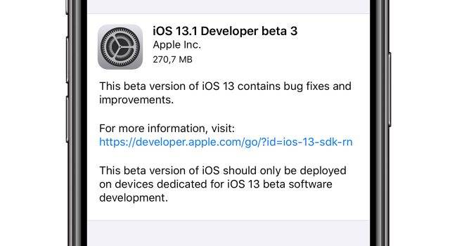 Trzecia beta iPadOS 13.1 oraz iOS 13.1 dostępna dla deweloperów polecane, ciekawostki zmiany, Update, lista zmian, iOS 13.1 beta 3, co nowego, Apple, Aktualizacja  Dość niespodziewanie, dosłownie przed chwilą Apple udostępniło deweloperom trzecie deweloperskie bety iOS 13.1 oraz iPadOS 13.1. iOS131b3 650x350