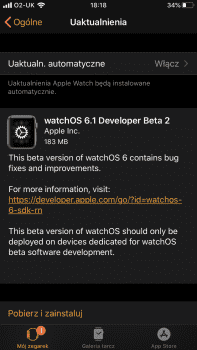 watchOS 6.1 developer beta 2 dostępna polecane, ciekawostki watchOS 6.1, Testy, co nowego, beta  watchOS 6.1 doczekał się drugiej kompilacji testowej. Apple dość szybko zdecydowało się na nieco większą aktualizację parę tygodni po wydaniu stabilnej wersji systemu dla zegarków watchOS 6.1 197x350