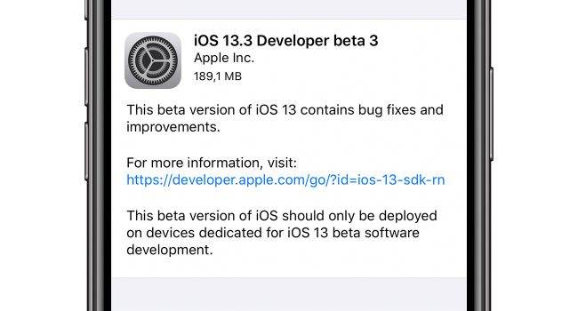 Trzecia beta iPadOS 13.3 oraz iOS 13.3 dostępna do pobrania polecane, ciekawostki zmiany, Update, lista zmian, iOS 13.3 beta 3, iOS 13, co nowego, Apple, Aktualizacja  Od czasu udostępnienia drugiej bety iOS 13.3 i iPadOS 13.3 minął nieco ponad tydzień, więc zgodnie z tradycją Apple udostępniło właśnie deweloperom trzecie bety najnowszej testowej wersji iOS i iPadOS. iOS133beta3 650x350
