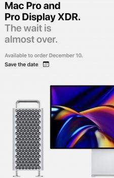 Sprzedaż Mac Pro i Pro Display XDR rozpocznie się 10 grudnia polecane, ciekawostki Sprzedaż, Pro Display XDR, MacPro, cena  Nowy modułowy komputer Apple Mac Pro i Pro Display XDR trafią do sprzedaży we wtorek 10 grudnia. E-mail z taką informacją wysłała firma Apple do niektórych swoich klientów. macpro 1 225x350