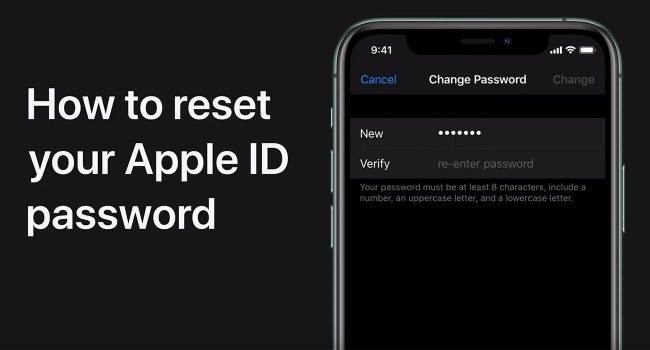 jak zmienić hasło do Apple ID