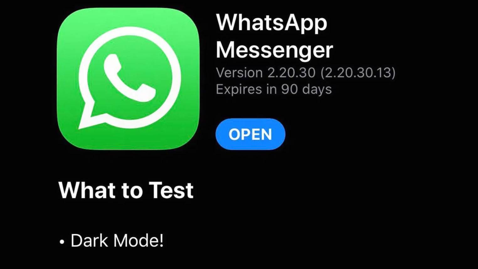 WhatsApp dla iOS z trybem ciemnym już w rękach beta testerów polecane, ciekawostki WhastApp, tryb ciemny, iOS  Jeśli czekacie na pojawienie się trybu ciemnego w komunikatorze WhatsApp, to mamy dobre wieści. Do beta testerów trafiła właśnie najnowsza beta aplikacji w której pojawił się ?Dark Mode?. Whatsapp darkmode