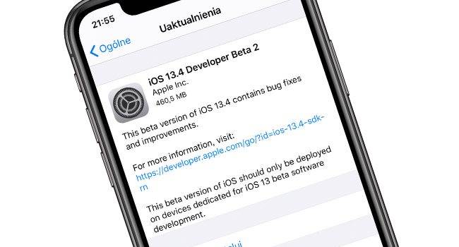 iOS 13.4 beta 2