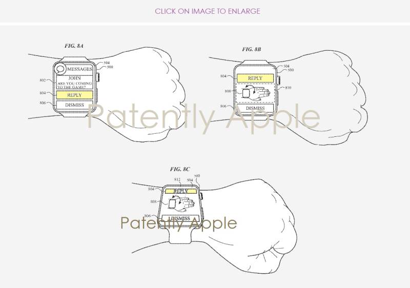 Apple rejestruje nowy patent dla Apple Watch, który pozwoli odebrać lub odrzucić połączenie prostym ruchem nadgarstka polecane, ciekawostki Apple Watch, Apple  W tej chwili, aby wykonać pewne czynności w Apple Watch musimy kliknąć kilka razy na ekranie co zabiera czas i energie urządzenia. Wkrótce może się to jednak zmienić. patent AW 2