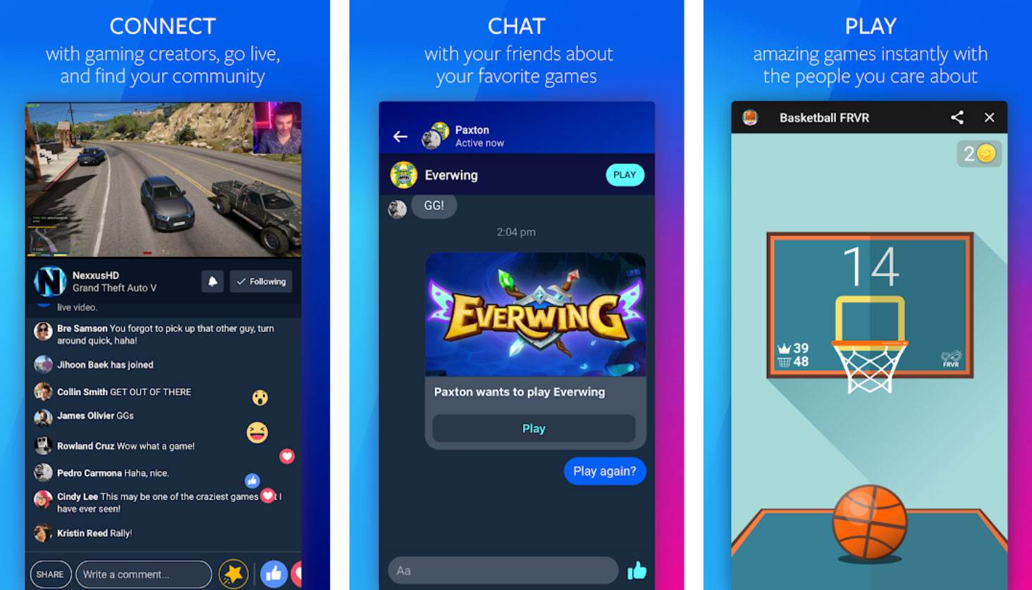 Facebook wydał aplikację Gaming do strumieniowania gier ze smartfonów ciekawostki iOS, Facebook Gaming, Facebook, download  Facebook udostępnił dziś nową aplikację Facebook Gaming do odtwarzania i tworzenia strumieni gier ze smartfonów. F 1