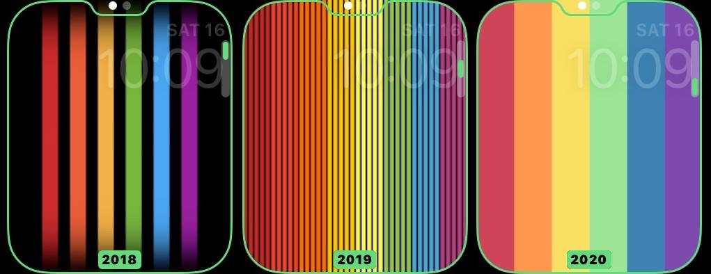 Wkrótce w ofercie Apple pojawią się nowe paski "Pride 2022" ciekawostki Pride 2022, pasek Pride 2022 apple watch, nowa tarcza Pride 2022, Apple Watch  Podobnie jak w poprzednich latach także i w tym roku firma Apple wkrótce wyda nowe, specjalne paski "Pride 2022" do zegarka Apple Watch. apple watch pride faces compared