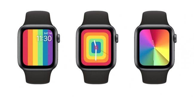 Deweloperzy odkrywają nowe tarcze w watchOS 6.2.5 beta 5 polecane, ciekawostki watchOS 6.2.5, tęczowe tarcze, Apple Watch  Wydana kilka dni temu watchOS 6.2.5 beta 5 wprowadza nowe tęczowe tarcze do zegarka Apple Watch. Nowe tarcze zegarków używają pastelowych kolorów. tarcze 650x350