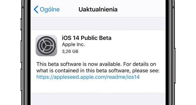 jak zainstalować iOS 14 beta