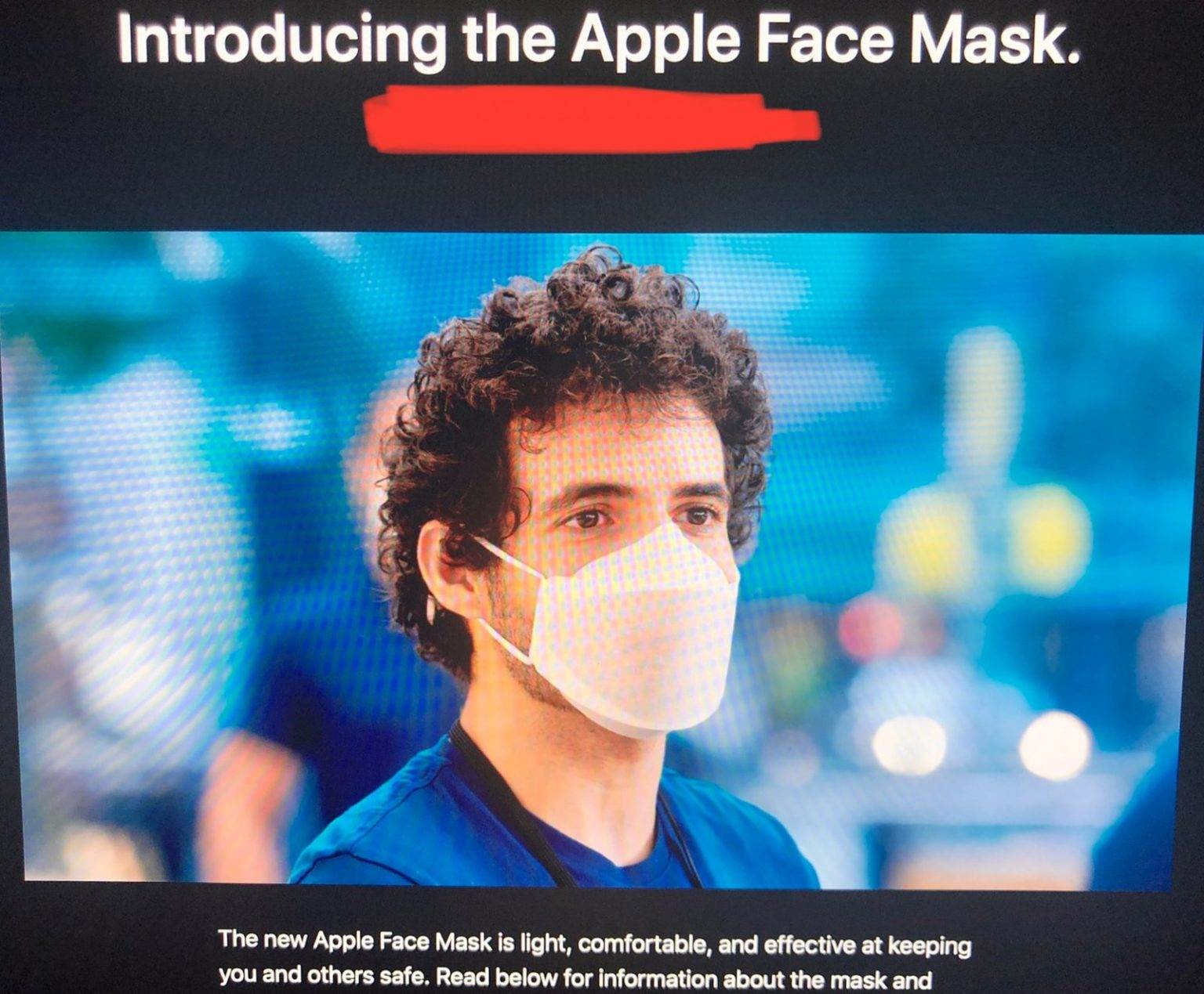 Apple tworzy niestandardową maskę dla swoich pracowników polecane, ciekawostki maska Apple, Apple Face Mask  Firma Apple opracowała specjalną maskę ochronną Apple Face Mask dla swoich pracowników, aby ograniczyć rozprzestrzenianie się COVID-19. maska apple