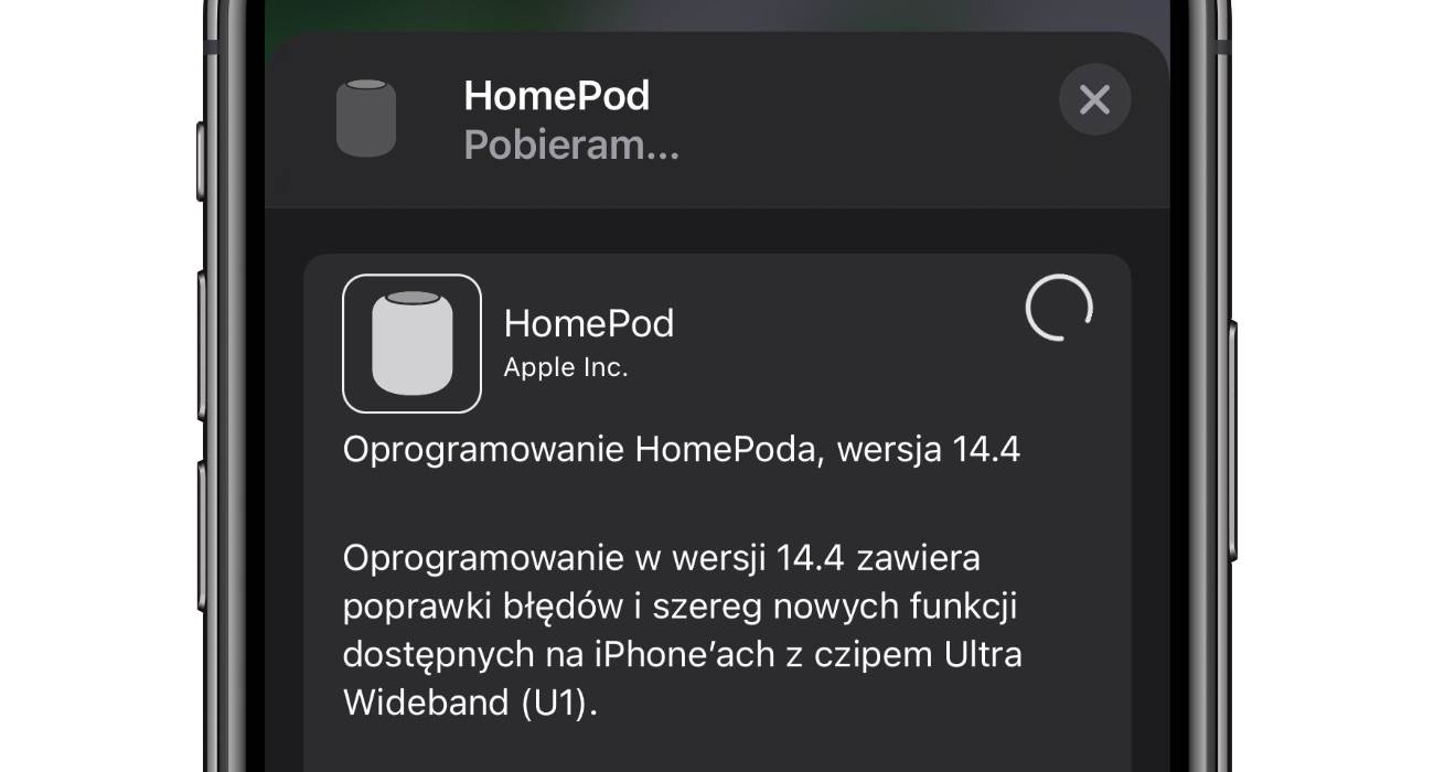 Apple udostępnia nowe oprogramowanie 14.4 dla HomePod i HomePod mini polecane, ciekawostki homepodos, homepod mini, homepod 14.4, HomePod, audioOS, Aktualizacja  Ten wpis ucieszy wszystkich właścicieli HomePod i HomePod mini. Kilkanaście minut Apple wypuściło nowe oprogramowanie dla swoich inteligentnych głośników. HomePod 1