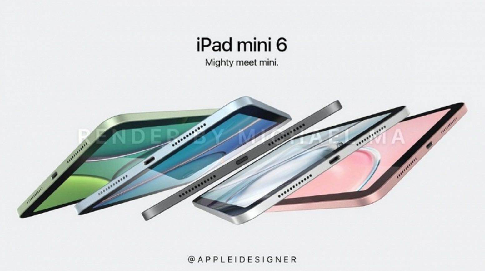 Apple iPad mini 6 (2021) na nowych renderach polecane, ciekawostki iPad mini 6.generacji, iPad mini 6, iPad mini 2021, Apple iPad mini 6  Prezentacja iPad mini 6 zbliża się wielkimi krokami. Nowe urządzenie zostanie zaprezentowane najprawdopodobniej 23 marca 2021 roku podczas specjalnej wirtualnej konferencji Apple. iPadmini6 3 1