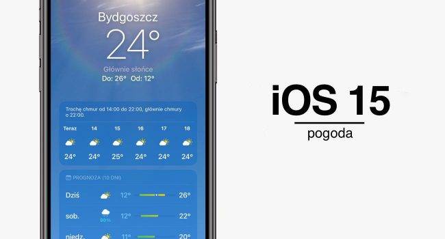 Pogoda w iOS 15