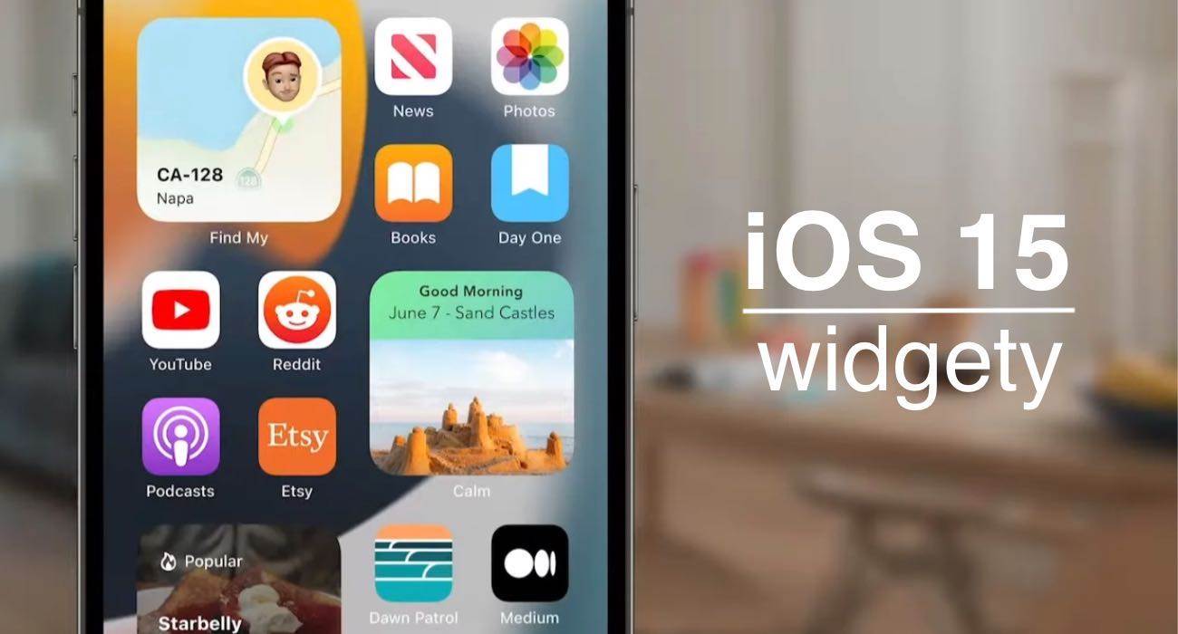 nowe widgety w iOS 15