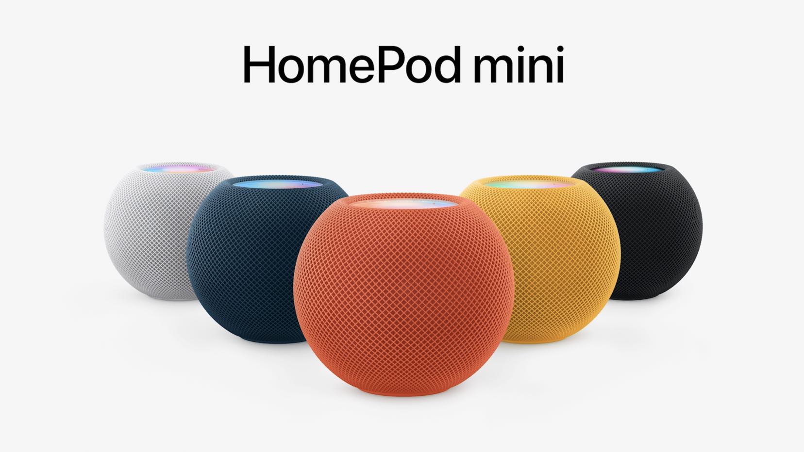 HomePod Mini w nowych kolorach ciekawostki nowe kolory homepod mini, homepod mini, apple home pod mini  Podczas wydarzenia „ Unleashed ” firma Apple ogłosiła trzy nowe kolory dla swojego HomePod Mini. Nowe kolory uzupełniają oryginalną czerń i biel. homepodmini01