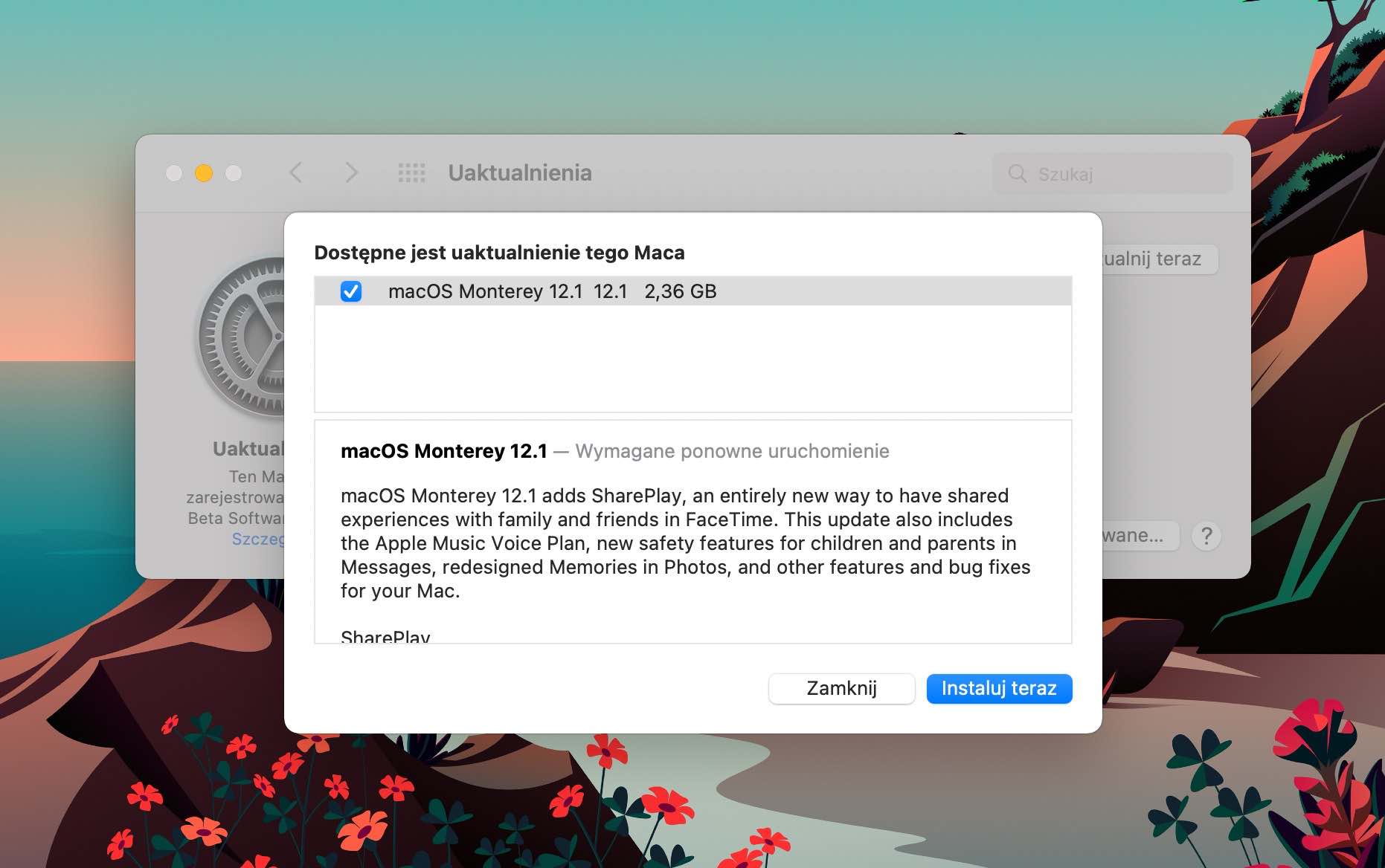 macOS Monterey 12.1 oficjalnie dostępny ciekawostki nowosci w macOS Monterey 12.1, macOS Monterey 12.1, co nowego w macOS Monterey 12.1  Dziś oprócz iOS 15.2 i iPadOS 15.2 Apple wydało także finalną wersję macOS Monterey 12.1. Co zostało zmienione? macos12.1