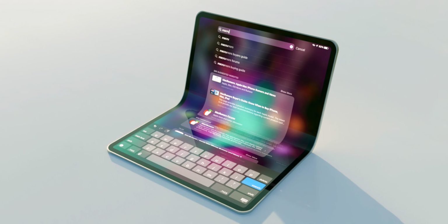 Składany MacBook, oto możliwe alternatywy ciekawostki Składany MacBook, macbook ze skladanym ekranem  Kilka źródeł twierdzi, że Apple pracuje nad notebookiem ze składanym wyświetlaczem, który nastąpi po premierze pierwszego iPhone’a Fold. Jak może wyglądać taki MacBook? Mamy kilka propozycji. macbook3
