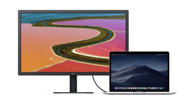 Apple wycofuje ze sprzedaży monitor LG UltraFine 5K ciekawostki LG UltraFine 5K wycofany, LG UltraFine 5K  Apple usunęło ze swojej oferty 27-calowy monitor LG UltraFine 5K, który wcześniej był oferowany użytkownikom komputerów Mac. Teraz firma poleca im Studio Display. LG 1 650x350