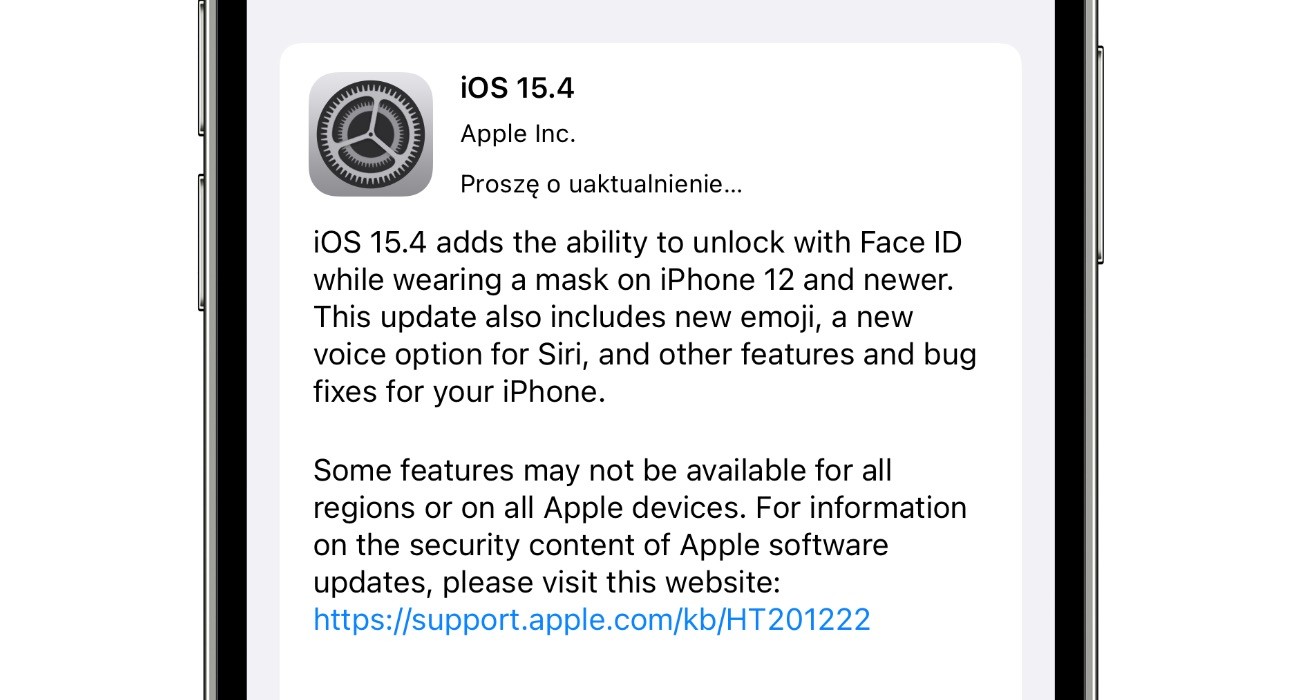 iOS 15.4 dostępny – co nowego? ciekawostki lista zmian w iOS 15.4, iOS 15.4 oficjalnie dostępny, iOS 15.4, co nowego w ios 15.4  iOS 15.4 oficjalnie dostępny. Właśnie w tej chwili firma Apple wypuściła nowy system dla użytkowników iPhone Poniżej lista nowości i zmian. iOS15.4 1