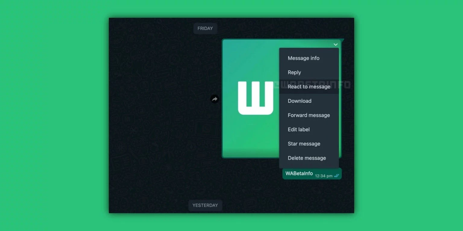 WhatsApp testuje nowy sposób reagowania na wiadomości na Macu ciekawostki WhatsApp na Mac  Jak zauważył WABetaInfo , WhatsApp pracuje nad innym sposobem dodawania reakcji do wiadomości w wersji aplikacji na Maca. whatsapp1