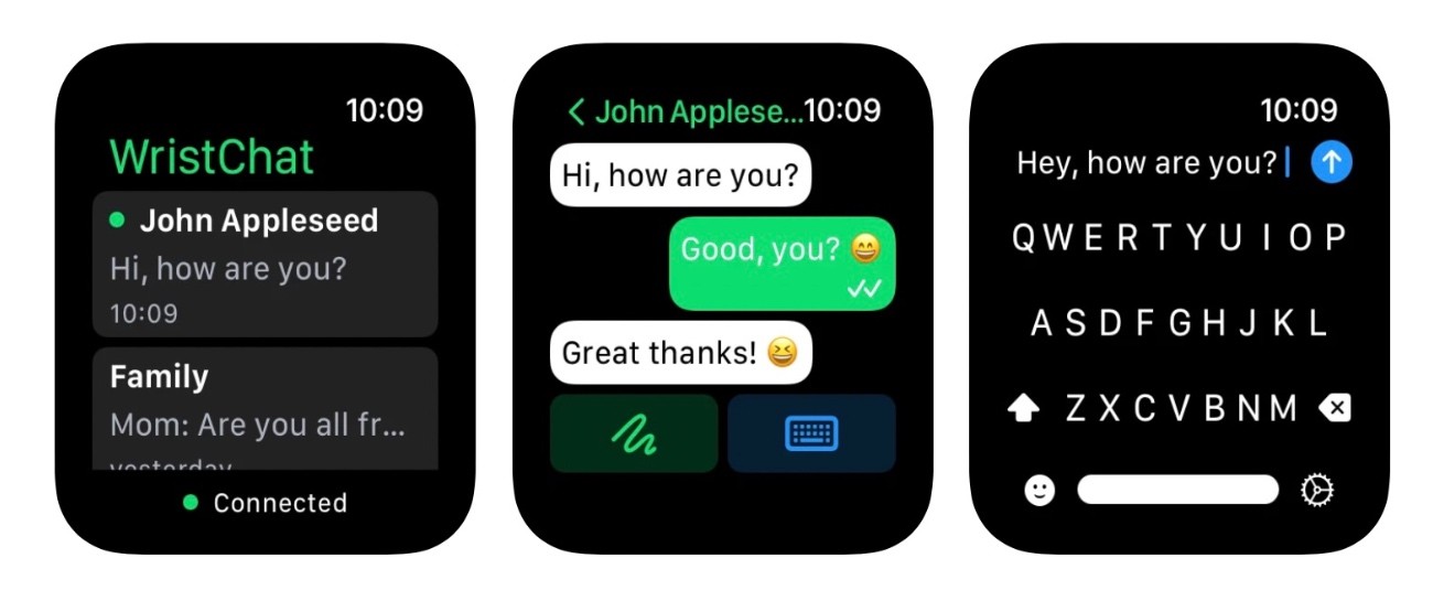 WristChat przenosi WhatsApp na Apple Watch gry-i-aplikacje, ciekawostki WristChat, WhatsApp na Apple Watch, WhatsApp, Apple Watch  WhatsApp nie jest obecnie dostępny na zegarku Apple, ale apka Adama Stopy to rekompensuje. Oto WristChat, czyli WhatsApp na Apple Watch. whatsapp na applewatch