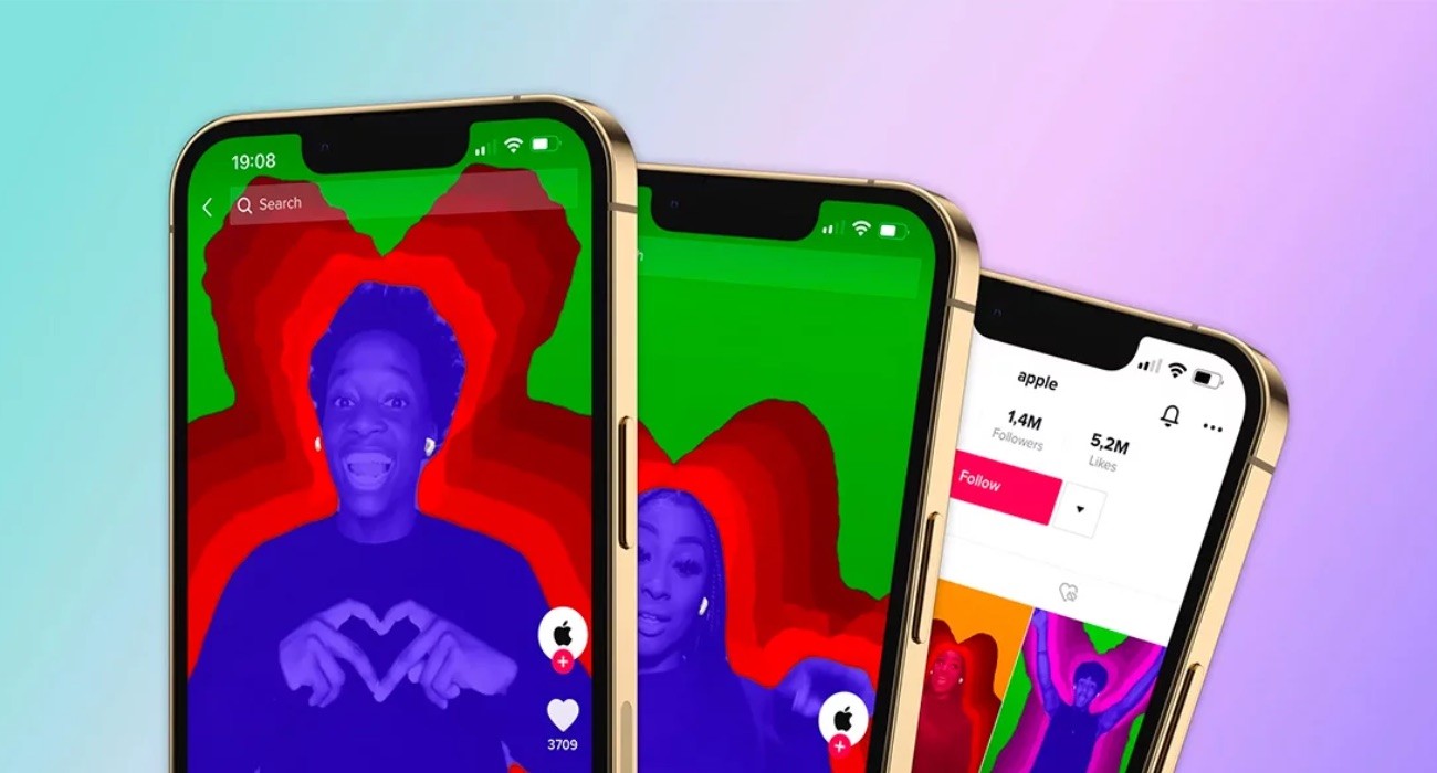 Apple wprowadza nowy filtr Silhouette na TikTok ciekawostki TikTok, filtr apple na tiktok, Apple  Kilka dni temu firma Apple rozpoczęła nową kampanię z udziałem Harry'ego Stylesa, promującą słuchawki AirPods i i Space Audio. TikTok 1