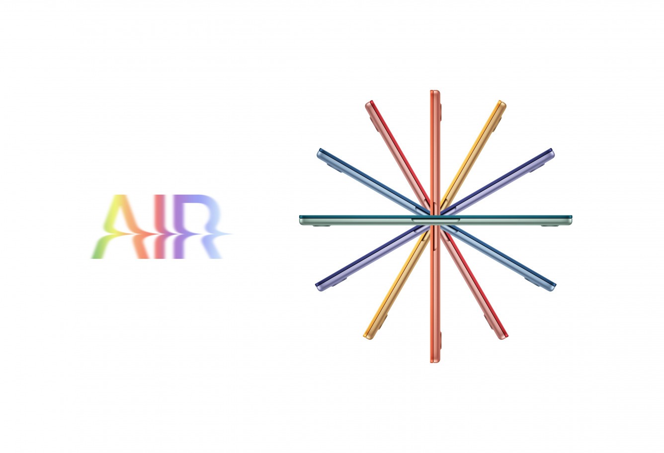 Tak może wyglądać kolorowy MacBook Air z czipem M2 ciekawostki macbook air z czipem M2, macbook air z Apple M2, MacBook Air 2022  W zeszłym tygodniu Apple oficjalnie zaprezentowało nowego całkowicie przeprojektowanego MacBook Air z czipem M2. air1