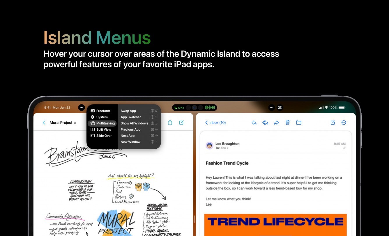 Tak może wyglądać nowy iPad Pro z wycięciem „Dynamic Island” ciekawostki ipad pro z nowym wycieciem, ipad pro z dynamic island  Na początku tygodnia Apple zaprezentowało światu iPhone 14 Pro i iPhone 14 Pro Max z nowym wycięciem „Dynamic Island”. A gdyby takie rozwiązanie trafiło do iPad? ipad 3