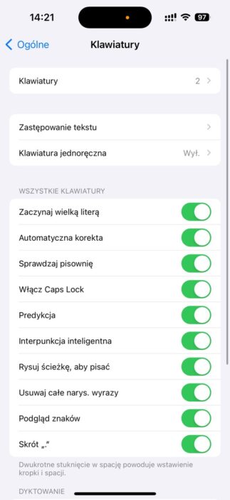 Predykcja tekstu i klawiatura przeciągnij by pisać teraz w języku polskim w iOS 17 ciekawostki wygoda, wprowadzanie tekstu, użytkownicy, ulepszenia, sugestie, predykcja tekstu, Pisanie, komfort, klawiatura, jezyk polski, iPhone, iOS 17, dostępność, Apple, Aktualizacja  System operacyjny iOS 17 przynosi ze sobą wiele nowych funkcji i ulepszeń. Kolejnymi z mnich jest predykcjia tekstu i klawiatura przeciągnij w języku polskim! kl3 323x700