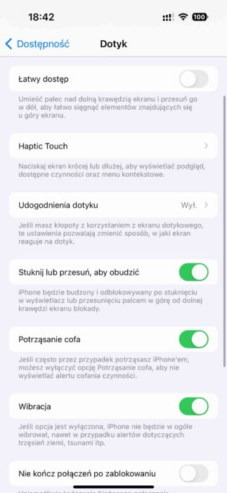 Nowe ulepszenia w interakcji dotykowej w iOS 17 ciekawostki ulepszenia, testy beta, przywracanie, opcje dostosowywania, iPhone, iOS 17, interakcja dotykowa, funkcja, dostosowanie, czułość nacisku, czas trwania dotyku, beta, Apple, Aktualizacja, 3D and Haptic Touch  iOS 17 beta 2 niesie ze sobą ulepszenia w "3D i Haptic Touch", dając użytkownikom możliwość pełnego dostosowania czułości nacisku i czasu trwania dotyku. touch 1 323x700