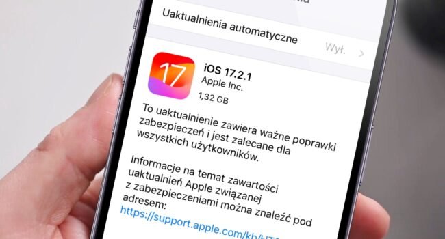 Nie można już instalować iOS 17.1.1 i 17.1.2 na iPhone'ach ciekawostki iOS 17.1.2, iOS 17.1.1  Apple zakończyło proces certyfikacji (podpisywania) starszych wersji swojego systemu operacyjnego, a mianowicie wersji iOS 17.1.1 oraz 17.1.2. iOS17.2.1 2 650x350