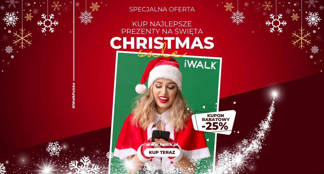 Christmas Sale - wyjątkowe promocje na akcesoria do smartfonów Apple i Android ciekawostki iwalk  Święta Bożego Narodzenia to czas poszukiwań prezentów dla siebie i najbliższych. Dziś mamy dla was coś specjalnego od firmy iWalk. iwalk 2