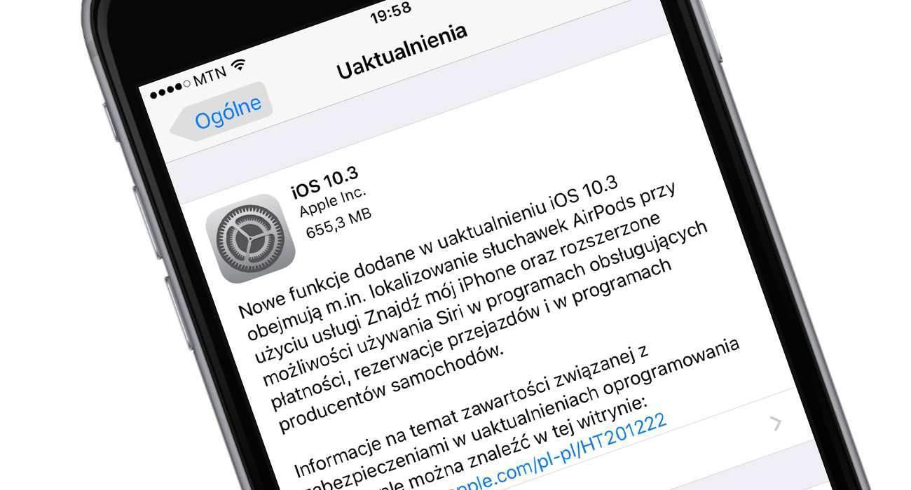 103 1 - Finalna wersja iOS 10.3 dostępna do pobrania