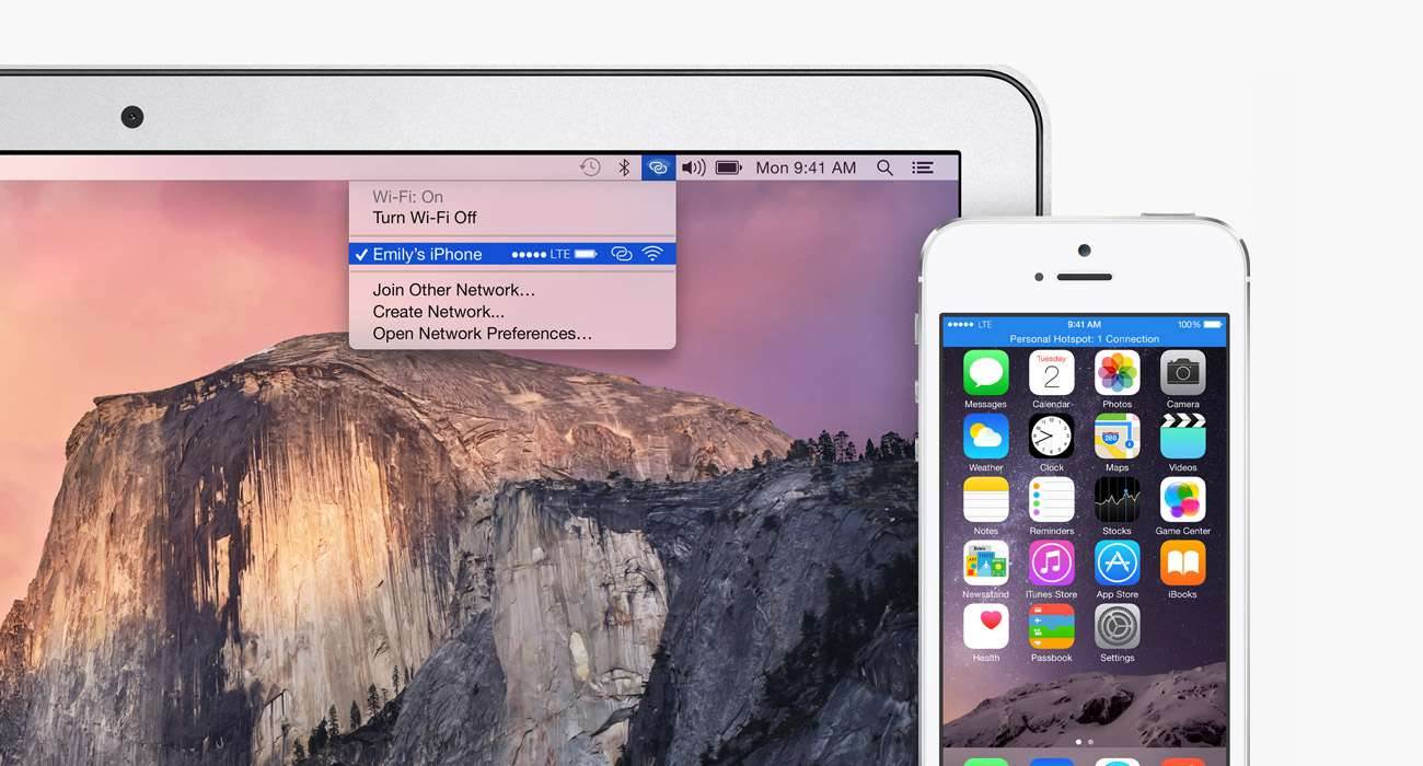 HotSpot 2 - Jak uruchomić Instant Hotspot w iOS 8 i OS X Yosemite
