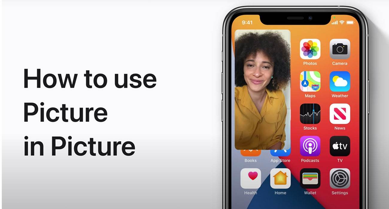 PIP 3 - Apple pokazuje jak działa i jak korzystać z funkcji obraz w obrazie w iOS 14 / iPadOS 14