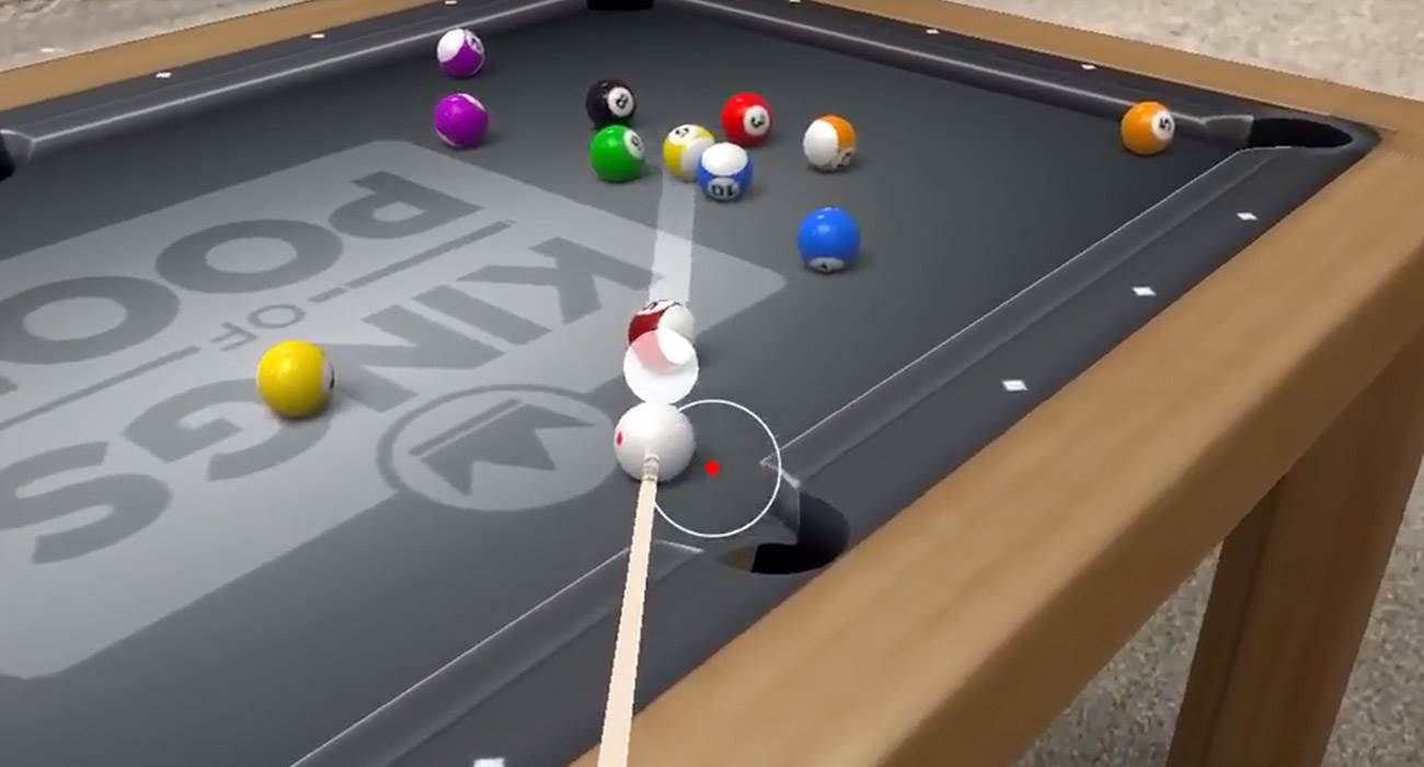 bilard ar 1 - Kings of Pool - najlepsza gra korzystająca z rozszerzonej rzeczywistości w jaką grałem!