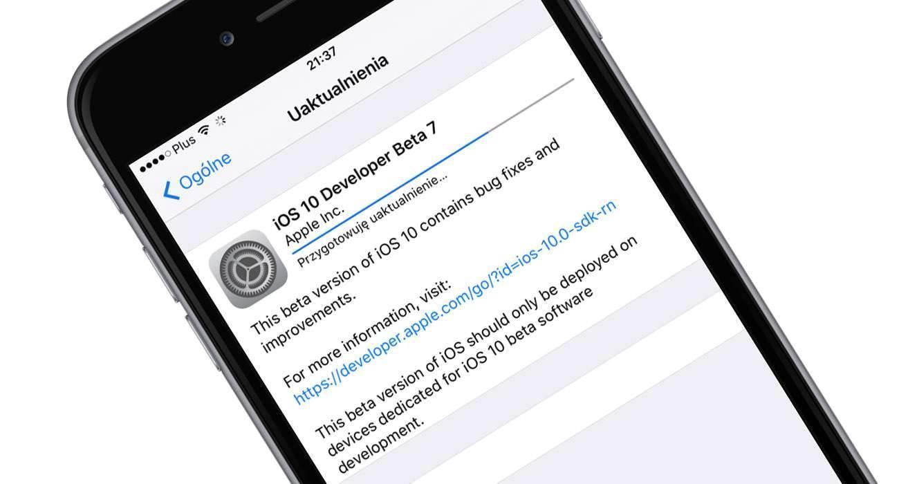 iOS10beta7 1 - iOS 10 beta 7 dostępna