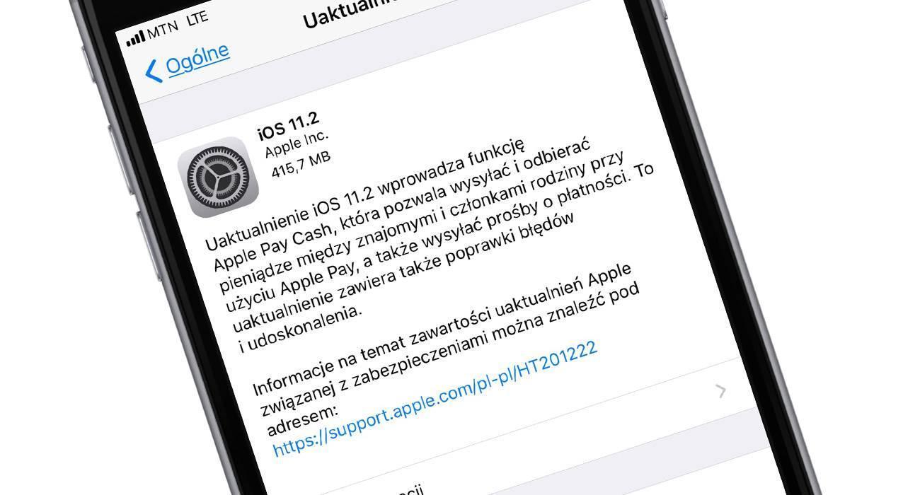 iOS11.2 2 - Finalna wersja iOS 11.2 dostępna - oficjalna lista zmian