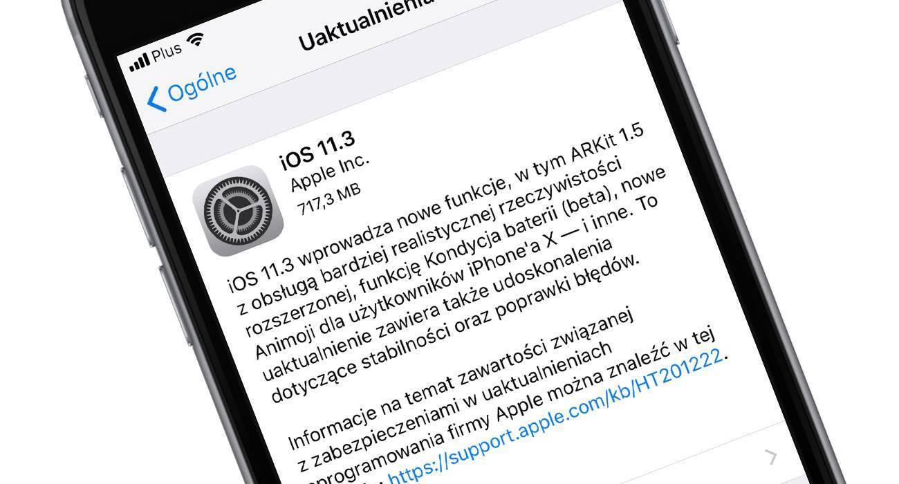 iOS11.3 1 1 - Finalna wersja iOS 11.3 dostępna dla wszystkich - oficjalna lista zmian