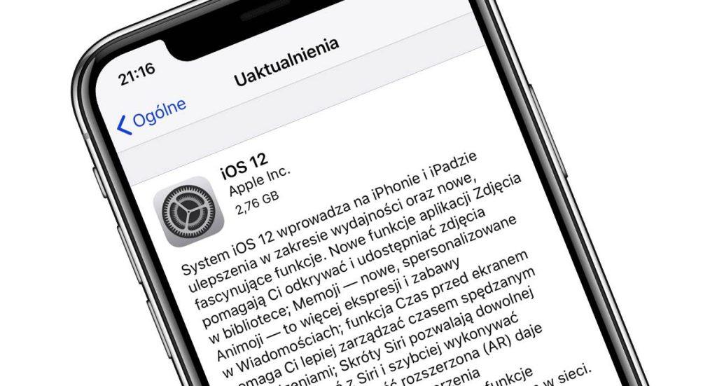iOS12GM 1 1024x551 - iOS 12 Golden Master dostępna! Oto oficjalna polska lista zmian
