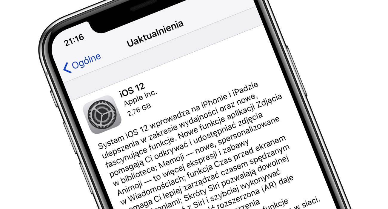 iOS12GM 1 - iOS 12 Golden Master dostępna! Oto oficjalna polska lista zmian