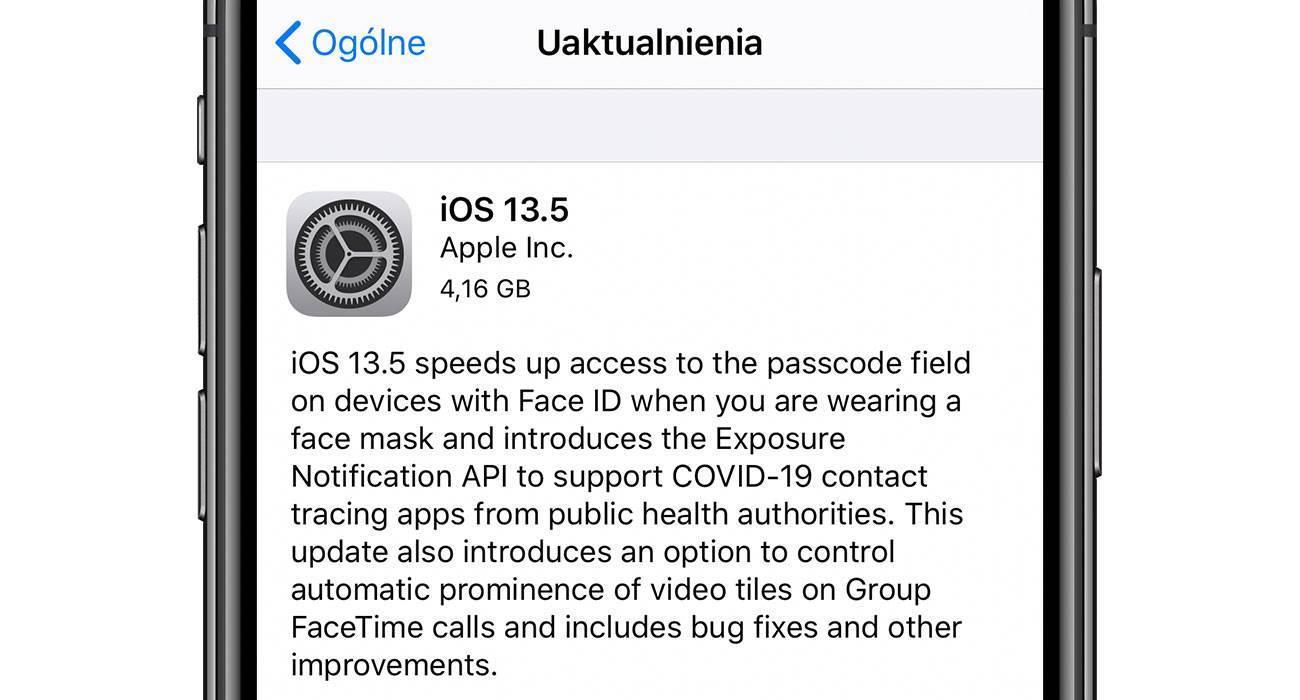 iOS13.5 1 2 - iOS 13.5 GM dostępna - oficjalna lista zmian