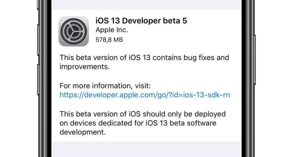 iOS13b5 3 1024x551 - Piąta beta iOS 13 oraz iPadOS  dostępna do pobrania - lista zmian