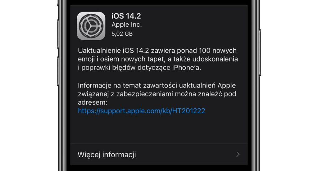iOS14.2 GM 1 1024x551 - iOS 14.2 - oficjalna lista zmian