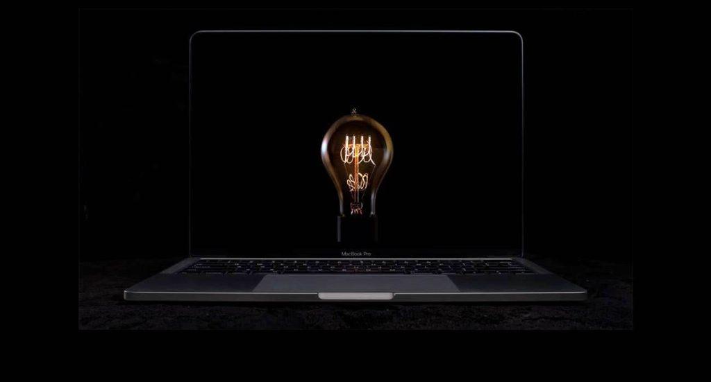 macbookpro 1 9 1024x551 - "Bulbs", czyli pierwsza reklama Macbook Pro z Touch Bar