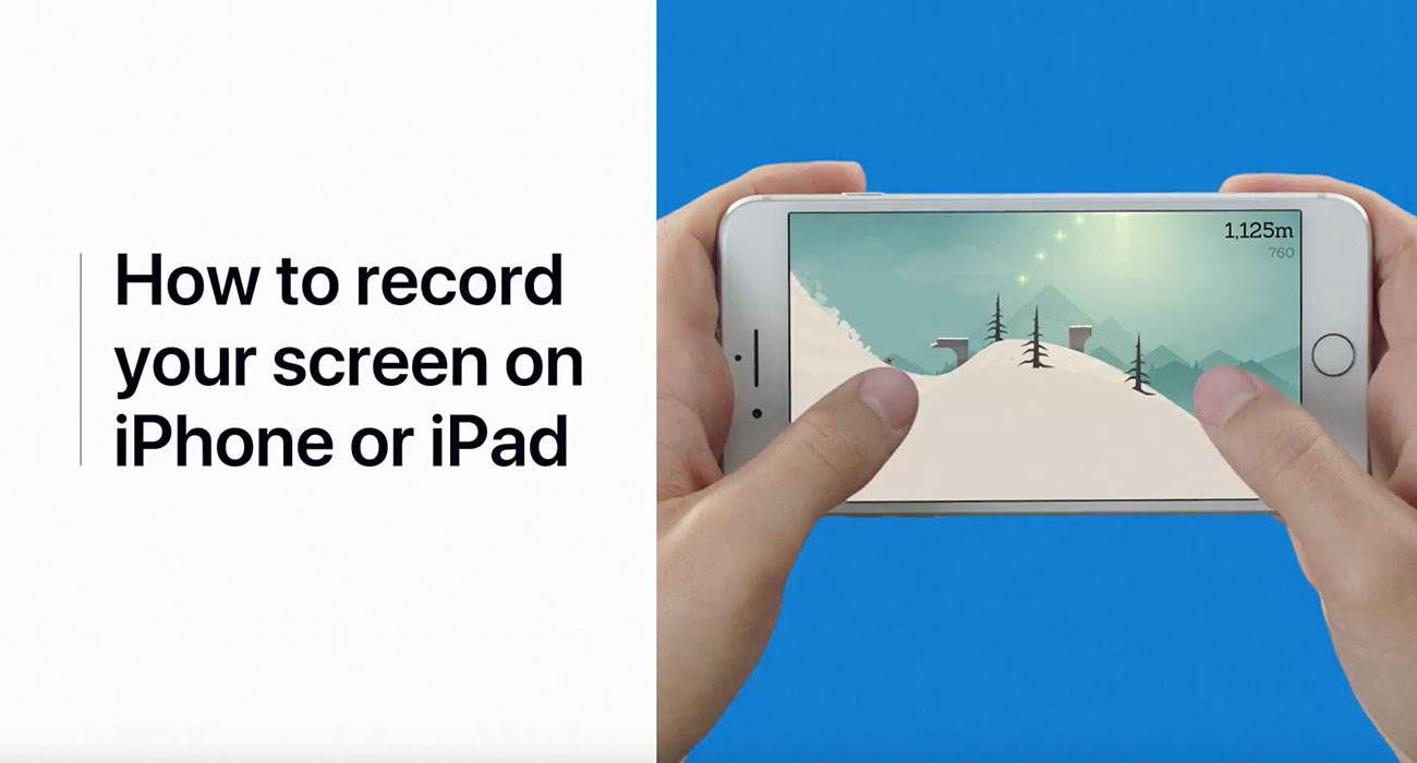 nagrywanie ekranu 1 - Apple pokazuje jak nagrać ekran iPhone, iPad