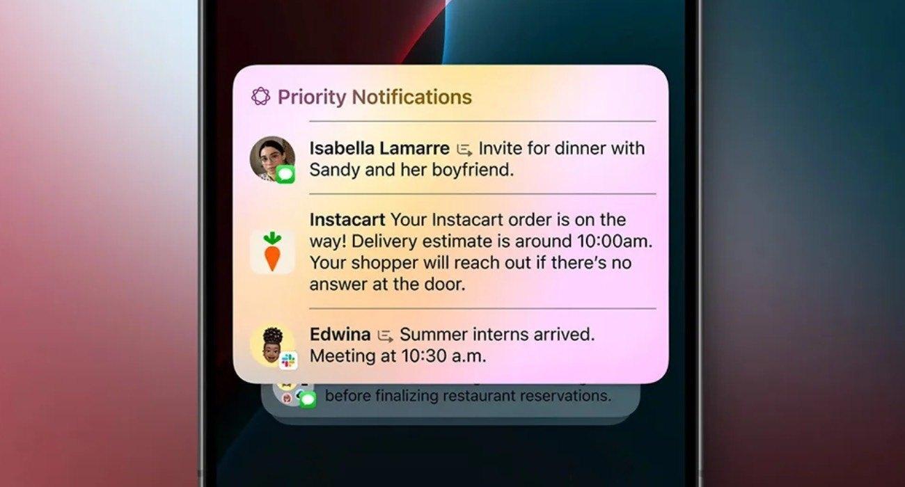 powiadomienia ios18