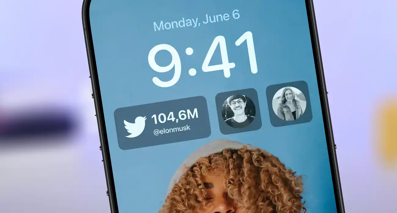 zablokowany ekran widget